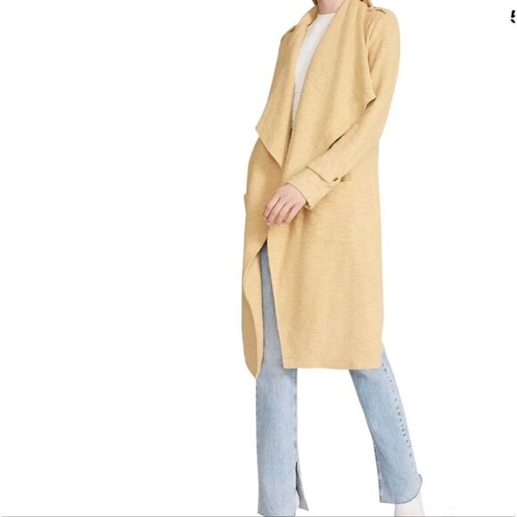 BB DAKOTA BY STEVE MADDEN Open Front Trench Coat STEVE MADDEN Size Small NWT - Picture 4 of 8